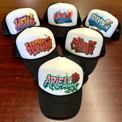 Personalized Graffiti Name Hat – Street Art Style Cap for Youth & Adults