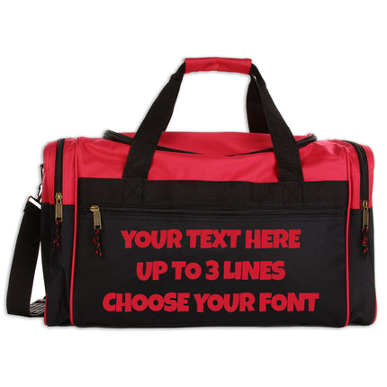 Custom Logo Large Duffel Bag | Personalized Sport & Travel Bags | Model 6022 (Sold in Bulk Packs)