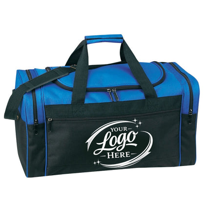 Custom Logo Large Duffel Bag | Personalized Sport & Travel Bags | Model 6022 (Sold in Bulk Packs)