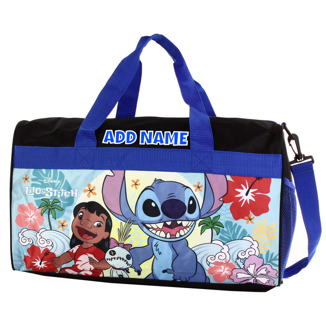 Personalized Kid's Travel Duffel Bag - Lillo & Stitch