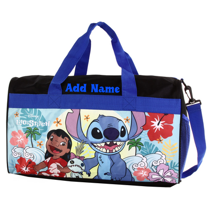 Personalized Kid's Travel Duffel Bag - Lillo & Stitch