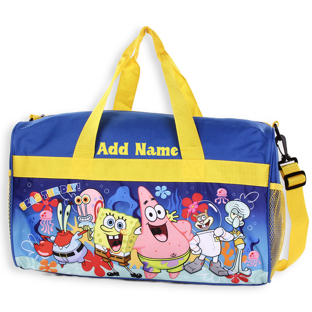 Personalized Kid's Travel Duffel Bag - SpongeBob