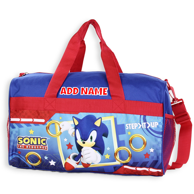 Personalized Kid's Travel Duffel Bag - Sonic