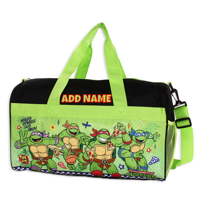 Personalized Kid's Travel Duffel Bag - Ninja Turtles