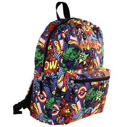 Personalized Avengers Backpack for Kids | Custom Name Embroidered Bookbag (16 Inch)
