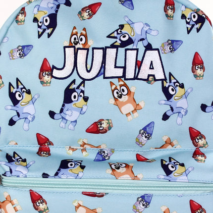Personalized Bluey Backpack for Kids | Custom Name Embroidered Bookbag (16 Inch)