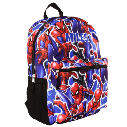 Personalized Spider-Man Backpack for Kids | Custom Name Embroidered Bookbag (16 Inch)