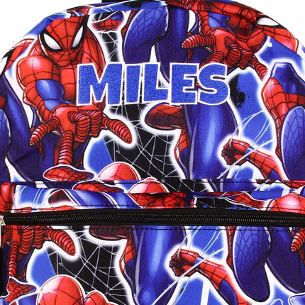 Personalized Spider-Man Backpack for Kids | Custom Name Embroidered Bookbag (16 Inch)