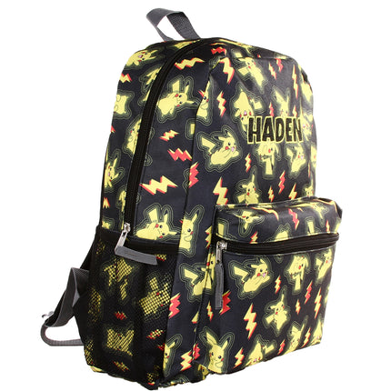 Personalized Pokémon Backpack for Kids | Custom Name Embroidered Bookbag (16 Inch)