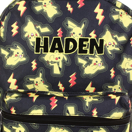 Personalized Pokémon Backpack for Kids | Custom Name Embroidered Bookbag (16 Inch)