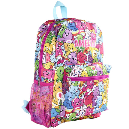 Personalized Care Bears Backpack for Kids | Custom Name Embroidered Bookbag (16 Inch)