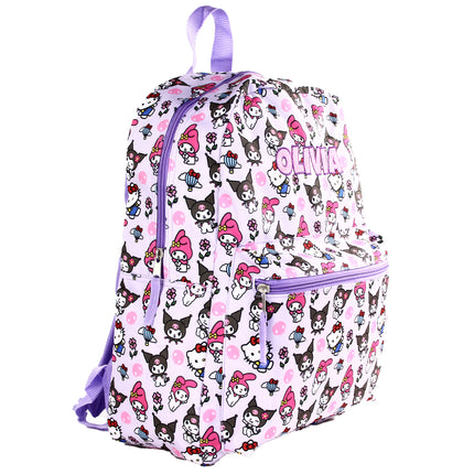 Personalized Hello Kitty Backpack for Kids | Custom Name Embroidered Bookbag (16 Inch)