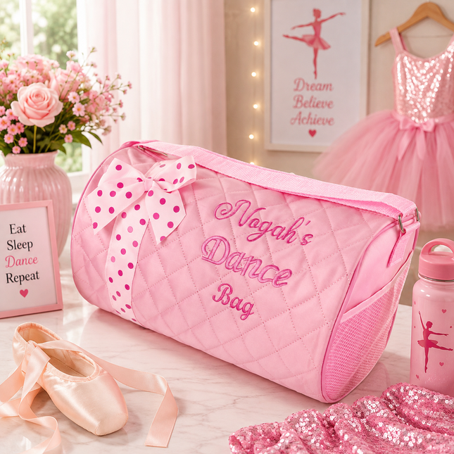 Personalized Embroidered Dance Duffel Bag