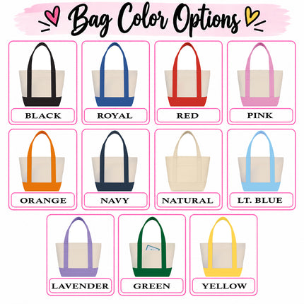 Personalized Nurse Mini Tote Bag – Custom Embroidered Name