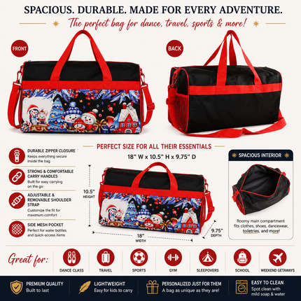 Personalized Christmas Eve Duffel Bag for Kids