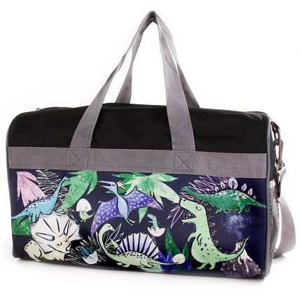 Personalized Kid's Travel Duffel Bag - Dino Pals