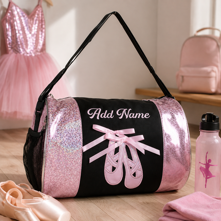 Personalized Ballet Shoes Dance Duffel Bag