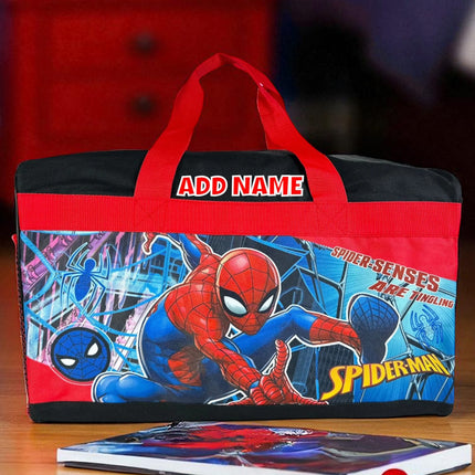 Personalized Kid's Travel Duffel Bag - Spider-Man (No Shoulder Strap)