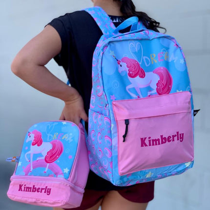 Personalized School Backpack - Unicorn