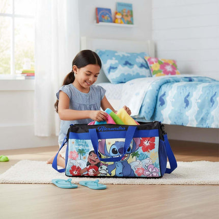 Personalized Kid's Travel Duffel Bag - Lillo & Stitch