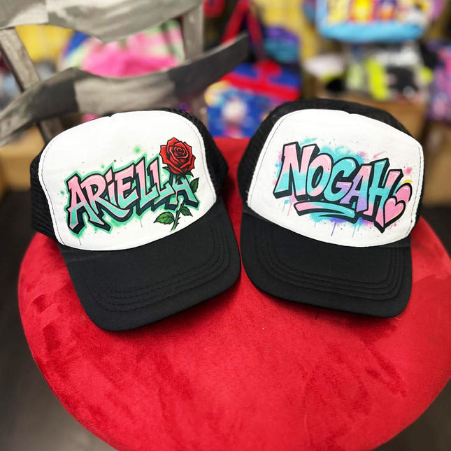Personalized Graffiti Name Hat – Street Art Style Cap for Youth & Adults