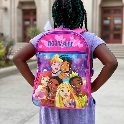 Personalized 16 Inch School Backpack - Princess Squad