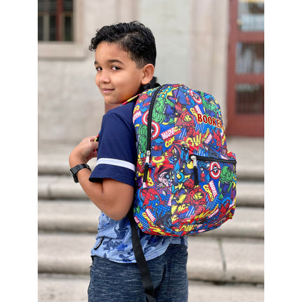 Personalized Avengers Backpack for Kids | Custom Name Embroidered Bookbag (16 Inch)