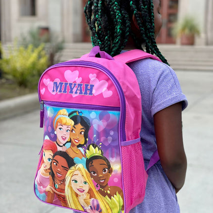 Personalized 16 Inch School Backpack - Princess Squad