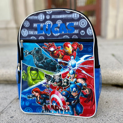 Personalized 16 Inch School Backpack - Marvel Heroes