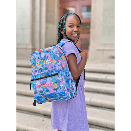 Personalized Stitch Backpack for Kids | Custom Name Embroidered Bookbag (16 Inch)