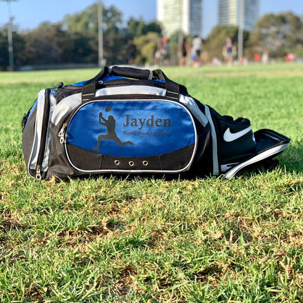 Personalized Deluxe Sports Duffel Bag for Kids and Adults - Baseball