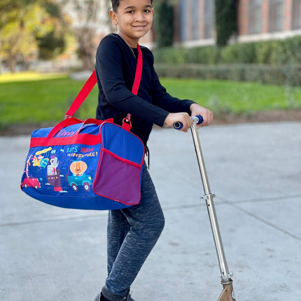 Personalized Kid's Travel Duffel Bag - Travel Adventure