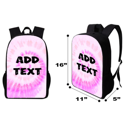 Personalized Tie Dye Backpacks / Lunch Bag / Duffel Bag / Bottle