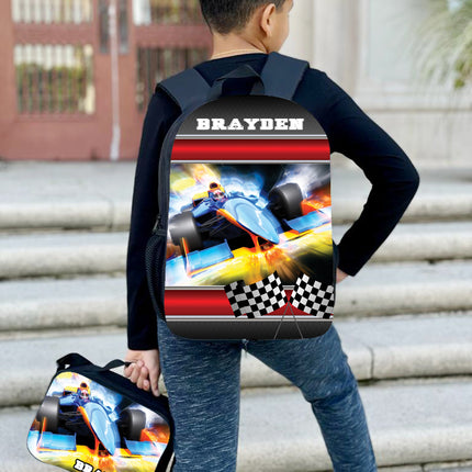 Personalized Full Color Backpacks / Lunch Bag / Duffel Bag - F1 Racing
