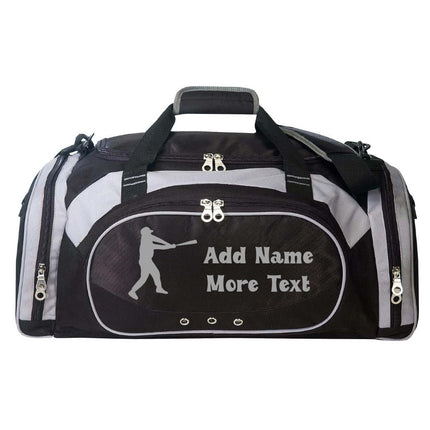 Personalized Deluxe Sports Duffel Bag for Kids and Adults - Baseball