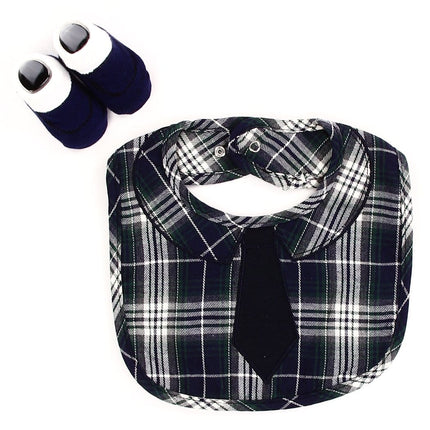 Baby Boy's Bib & Booties Set (non-personalized)
