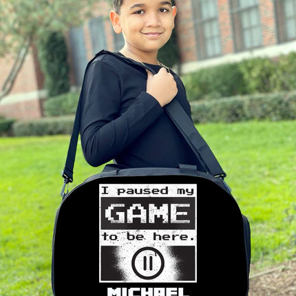 Personalized Full Color Backpacks / Lunch Bag / Duffel Bag - Game Pause