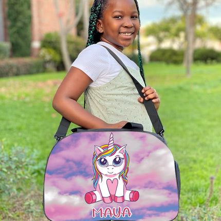 Personalized Full Color Backpacks / Lunch Bag / Duffel Bag - Unicorn Baby