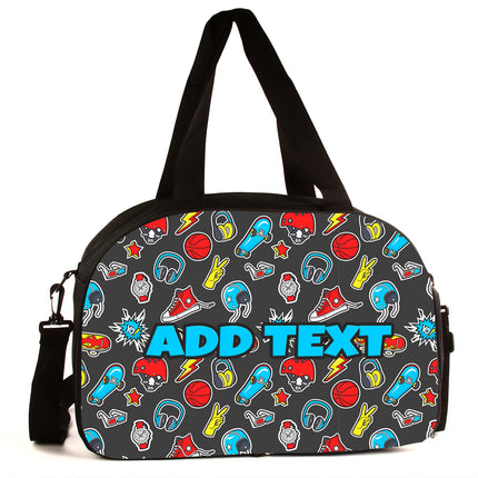 Personalized Backpacks, Lunch Bags, Duffel Bags, or Water Bottles with Full-Color - Skater Stickers
