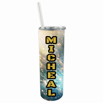 Personalized Sports 30oz Double Walled Stainless Steel Bottle - Football