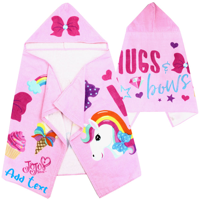 Personalized Embroidered Hooded Towel - Jojo Siwa
