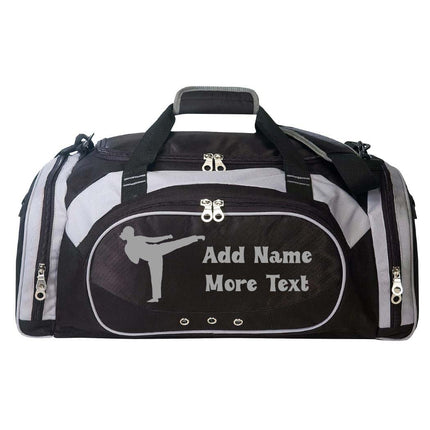 Personalized Deluxe Sports Duffel Bag for Kids and Adults - Martial Arts Female