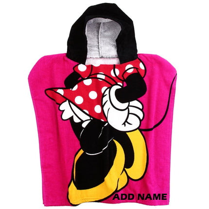 Personalized Disney Hooded Towel - Minnie Mouse