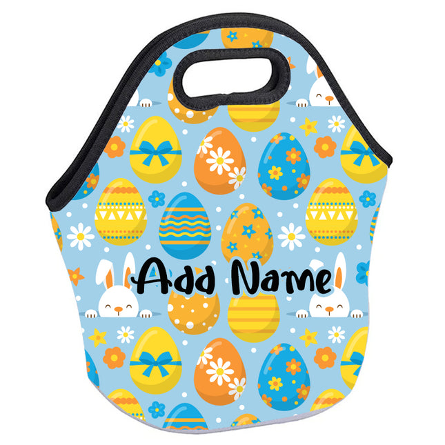 Personalized Neoprene Full Color Zippered Tote Bag - Easter