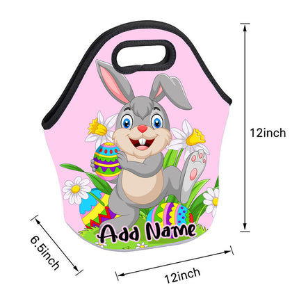 Personalized Neoprene Full Color Zippered Tote Bag - Easter