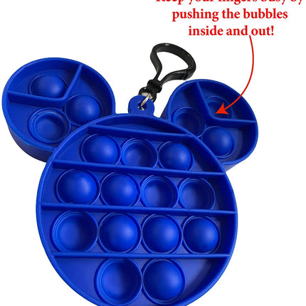 2-Pack Popper Fidget Keychain - Mickey Mouse