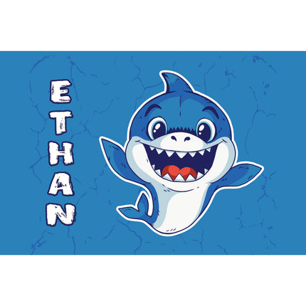 Personalized Kids' 12oz Double Walled Stainless Steel Bottle - Shark Baby