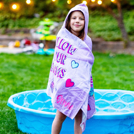 Personalized Embroidered Hooded Towel - Jojo Siwa