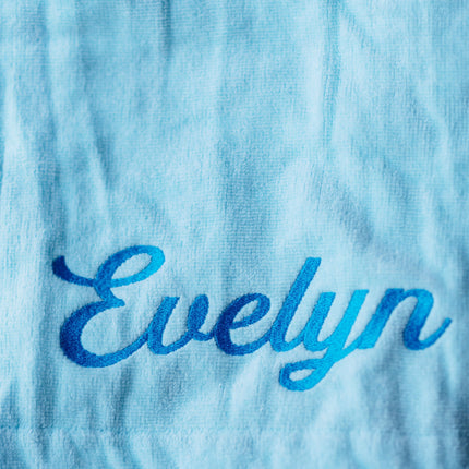 Personalized Embroidered Hooded Towel - Mermaid