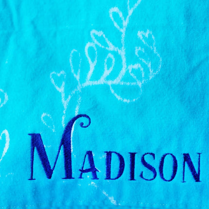 Personalized Embroidered Hooded Towel - Little Mermaid